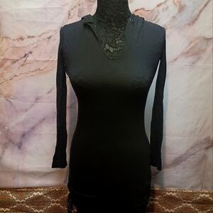 H&M‎ Longsleeve Hooded V-neck Top